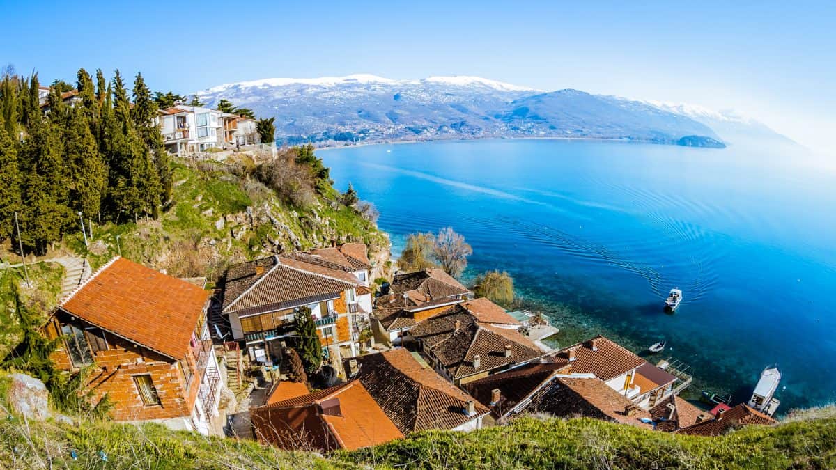 Meer van Ohrid in Macedonië