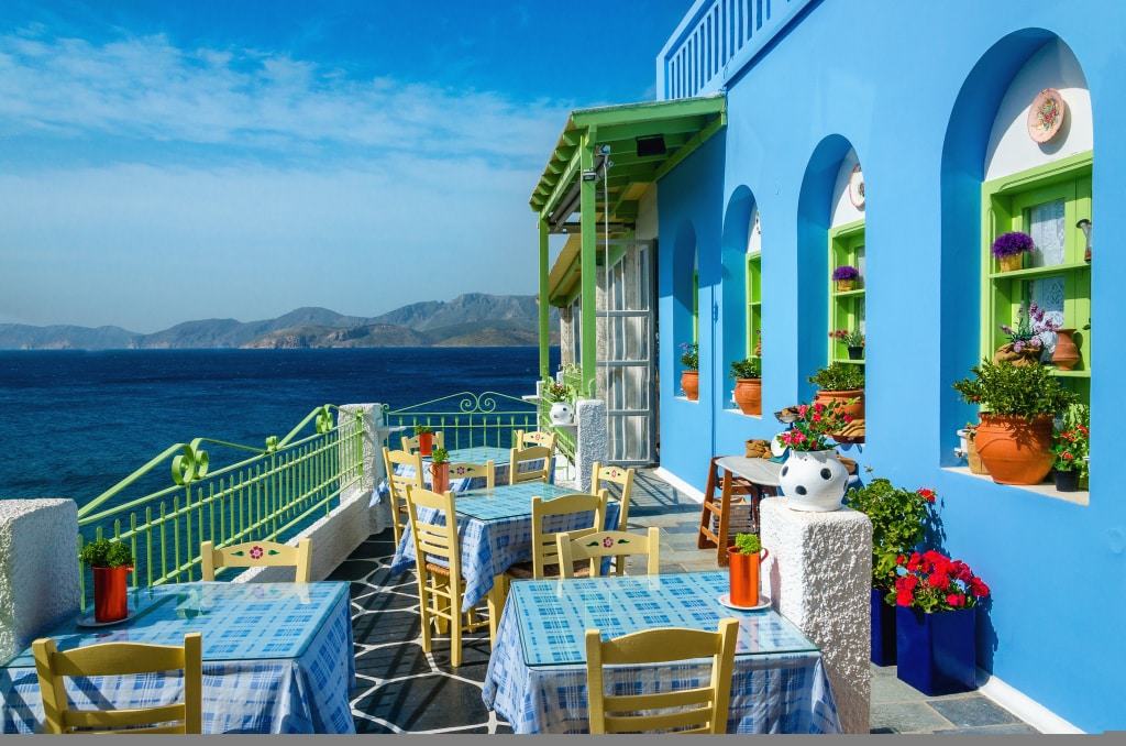 Restaurant op Kos, Griekenland
