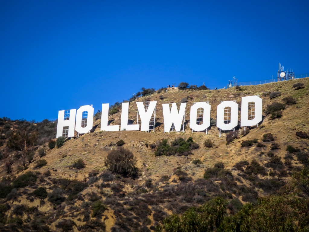 Hollywood bord in Los Angeles, Verenigde Staten