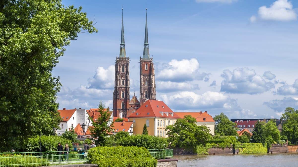 Kathedraal in Wroclaw, Polen