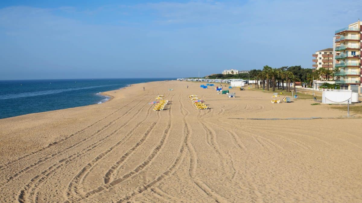 Strand van Malgrat de Mar, Spanje