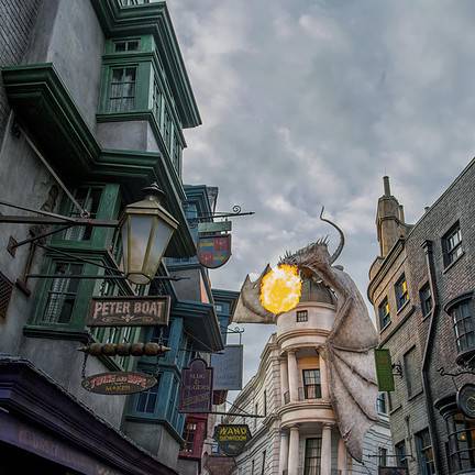 Wizarding World of Harry Potter in Universal Studios in Orlando, Florida, Amerika