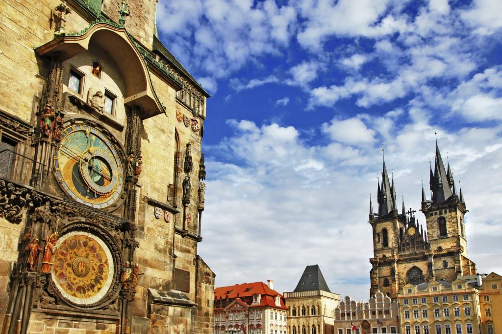 Astronomisch uurwerk in Praag, Tsjechië