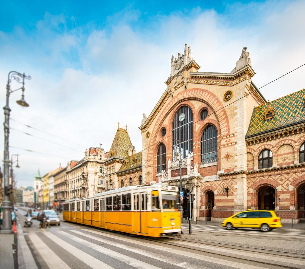 Central Market Hall in Boedapest, Hongarije