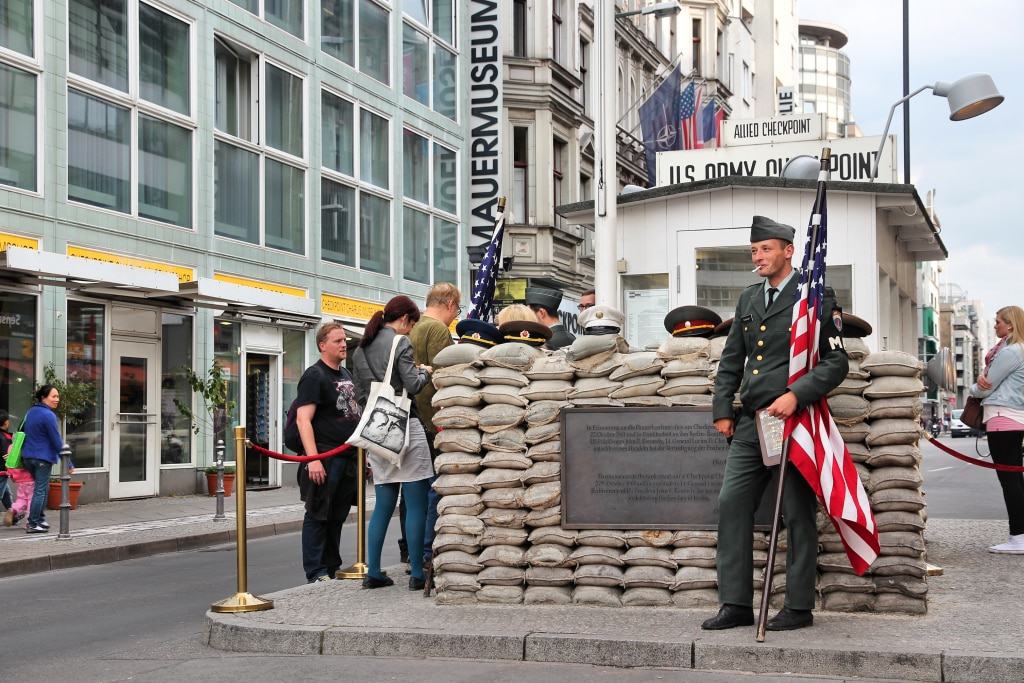 Checkpoint Charlie in Berlijn, Duitsland
