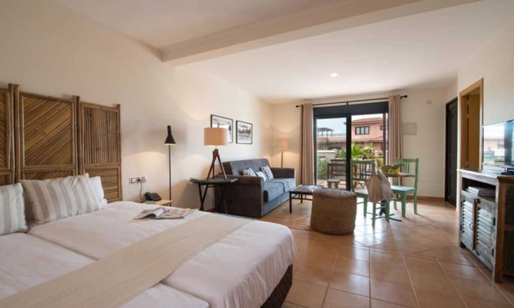 Slaapkamer in villa van Origo Mare Village Club in Lajares, Fuerteventura