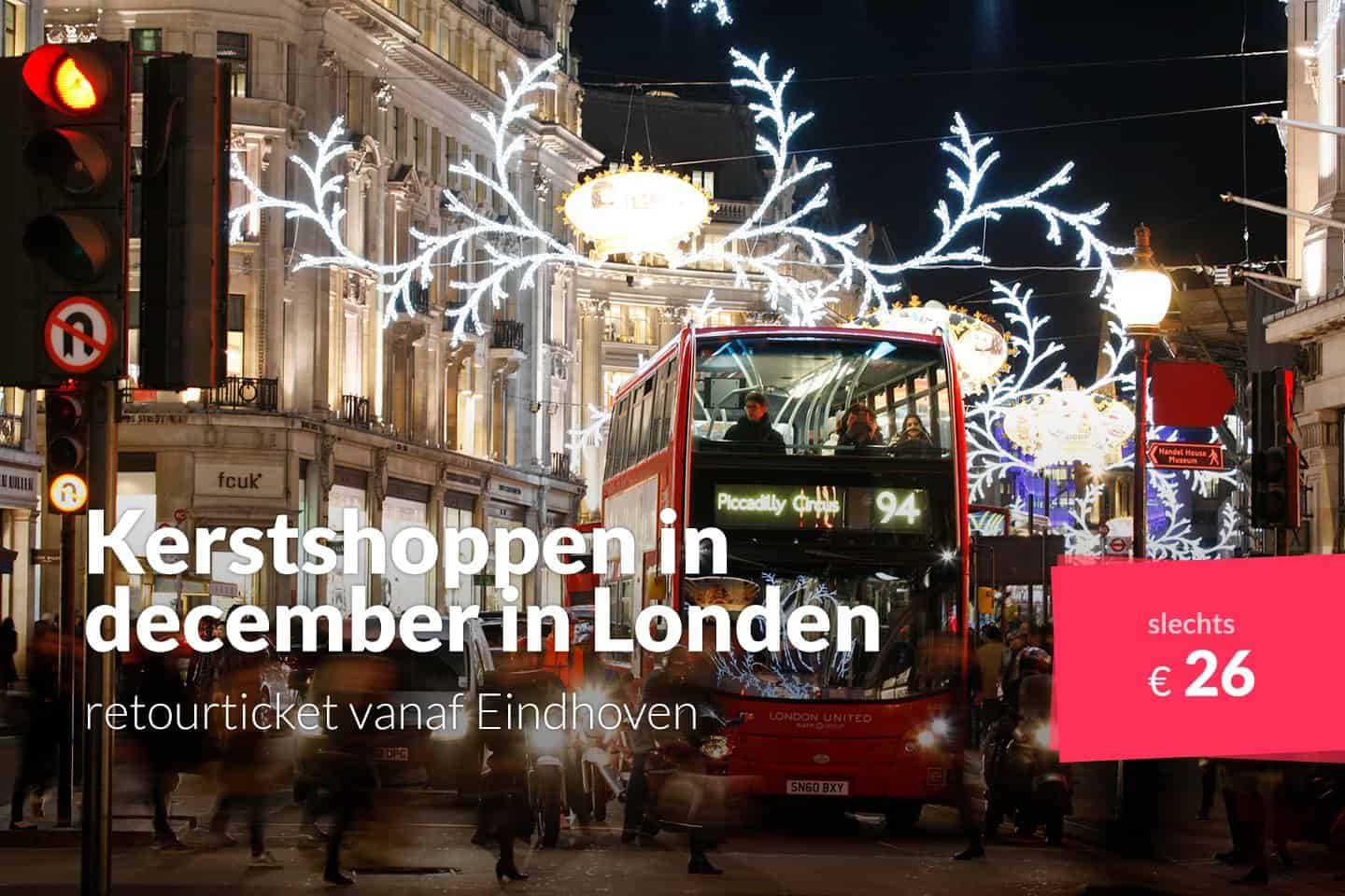 aanvaardbaar Bot Kreta Kerstshoppen in Londen: retourvlucht in voor 26 euro