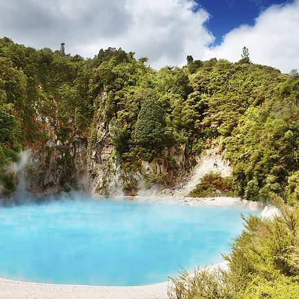 Thermale bron in Nieuw-Zeeland