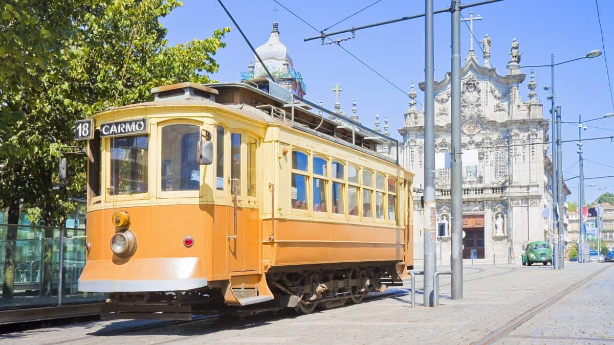 Tram in Porto, Portugal