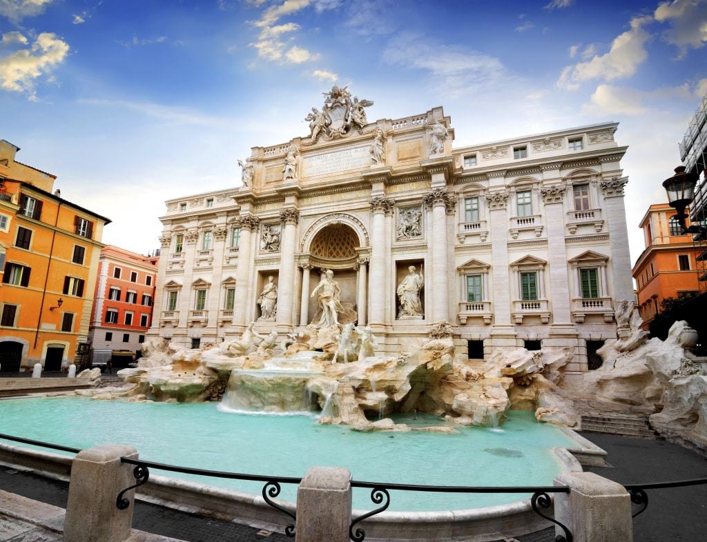 Trevi fontein in Rome, Italië