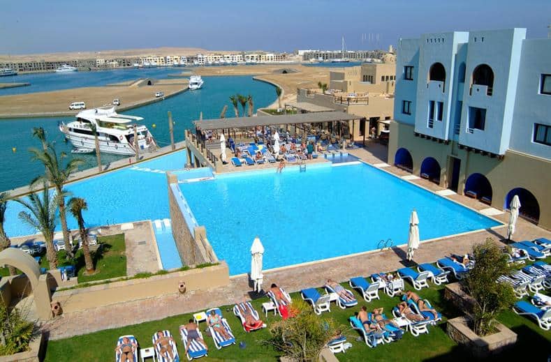 Zwembad van Marina Lodge in Marsa Alam, Egypte