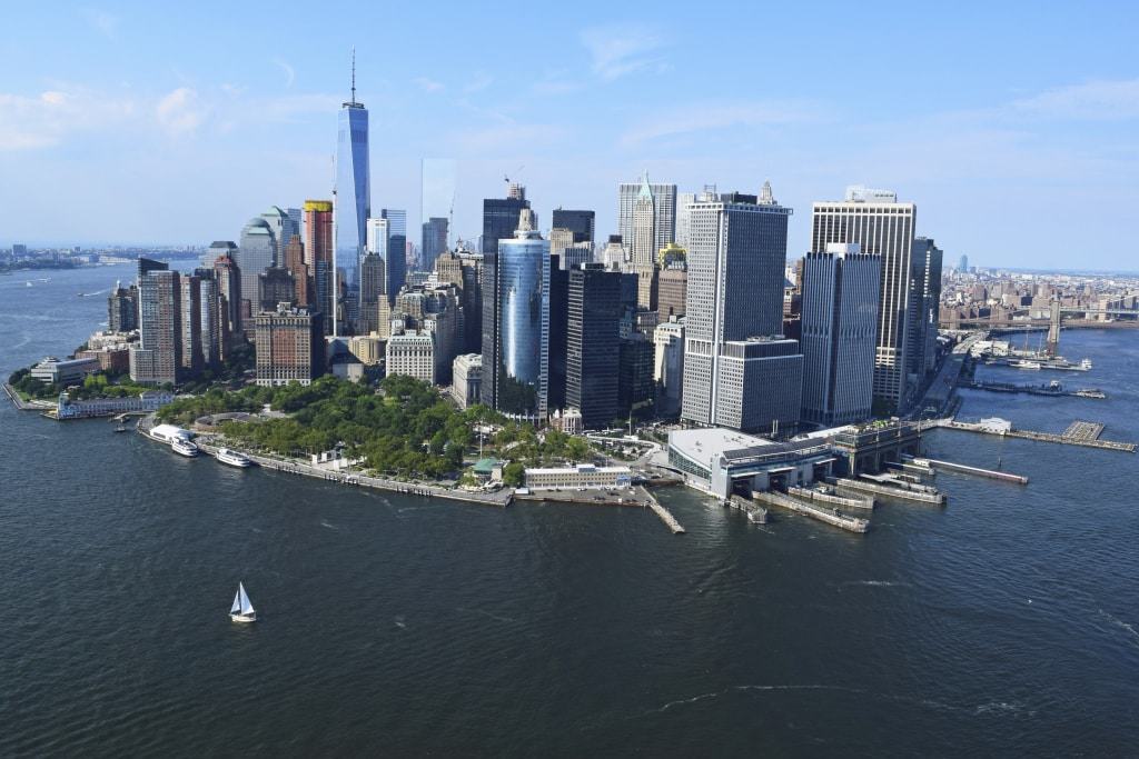 Uitzicht over Manhattan in New York, Verenigde Staten