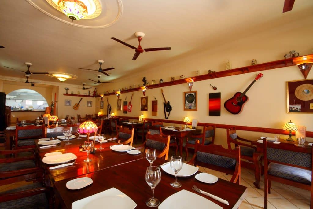 Restaurant van Paradise Holiday Village in Negombo, Sri Lanka