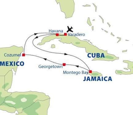Cruise Cuba en Mexico - Route 1