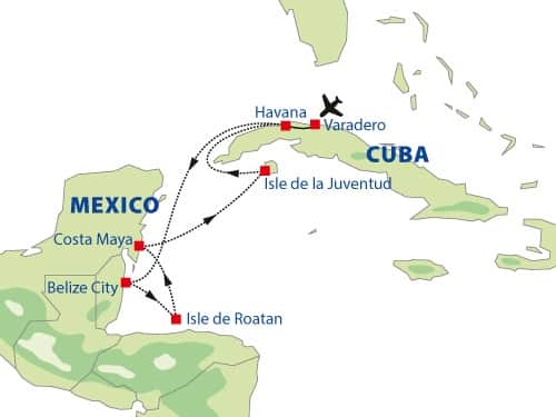 Cruise Cuba en Mexico - Route 2