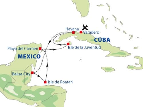 Cruise Cuba en Mexico - Route 3