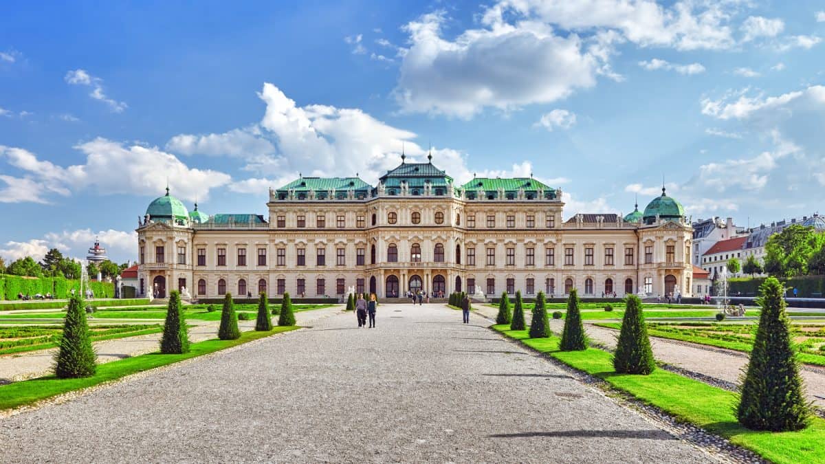 Belvedere paleis in Wenen, Oostenrijk