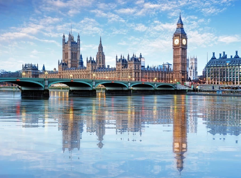 Big Ben en Houses of Parliament in Londen, Engeland