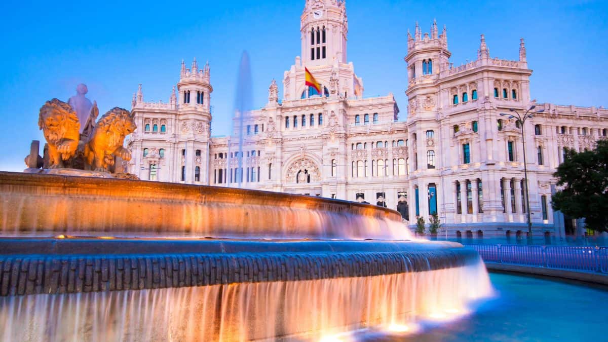 Centrum van Madrid in Spanje