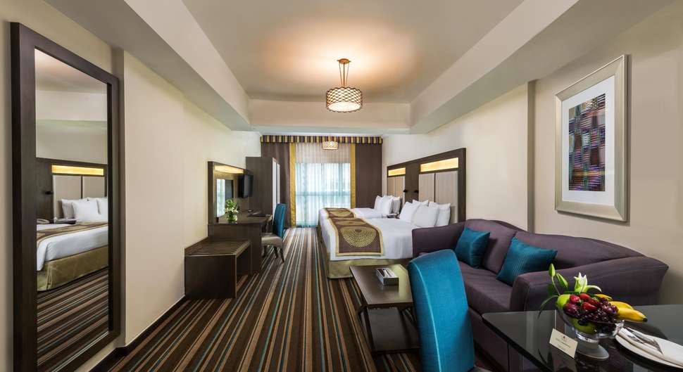 Hotelkamer van Savoy Central Hotel in Dubai, Verenigde Arabische Emiraten