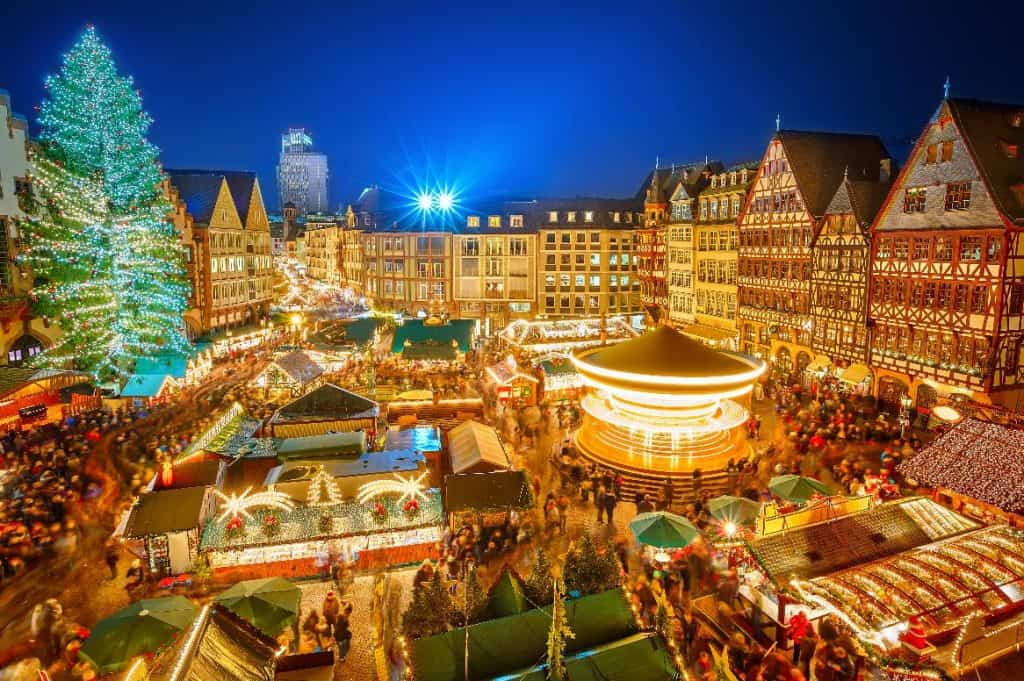 Kerstmarkt in Essen, Duitsland