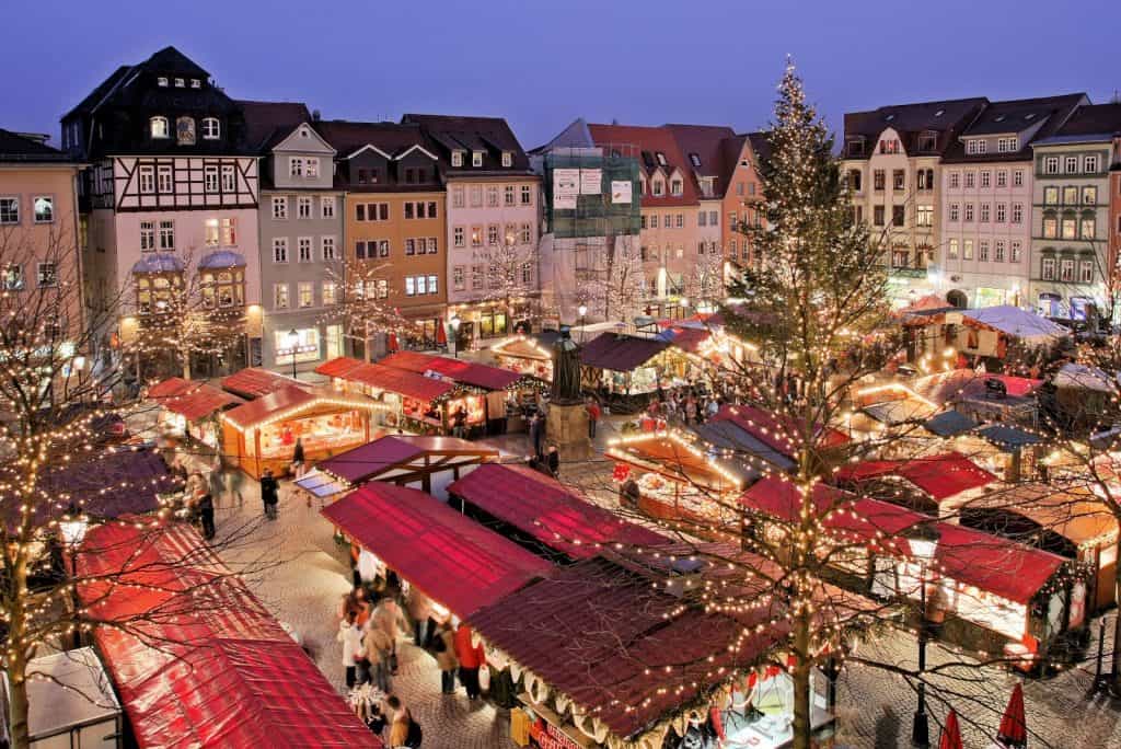 Kerstmarkt in Münster, Duitsland
