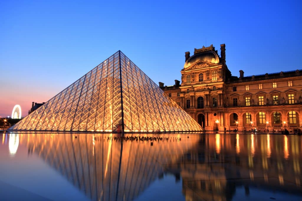 Louvre museum in Parijs, Frankrijk
