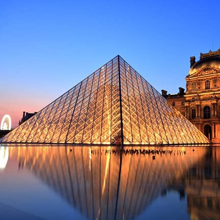 Louvre museum in Parijs, Frankrijk