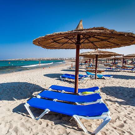 Strand van Jasmine Palace Resort & Spa in Hurghada, Egypte