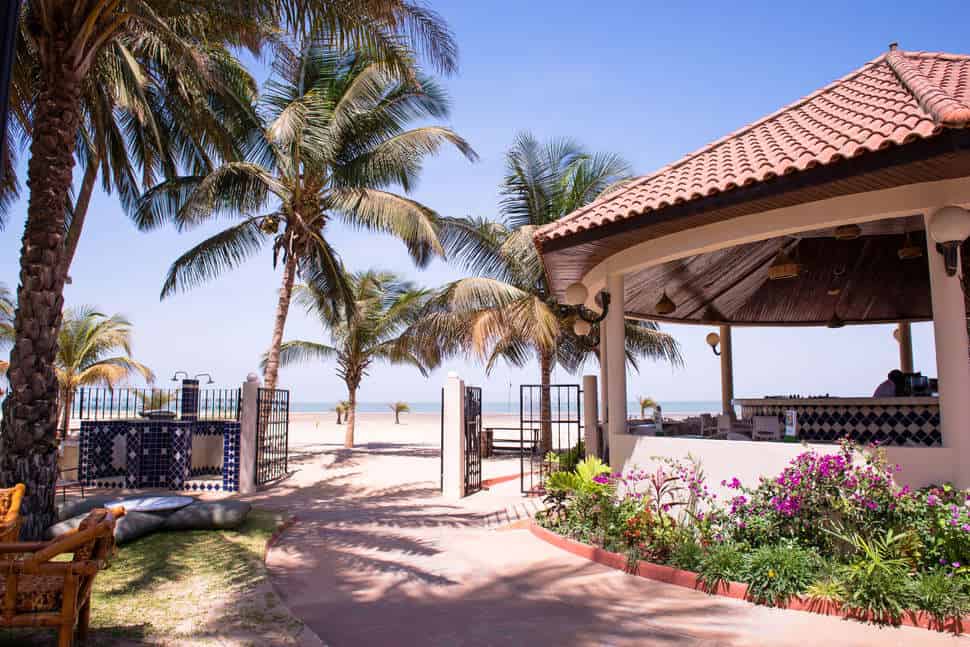 Strandbar van Ocean Bay Hotel in Bakau, Gambia
