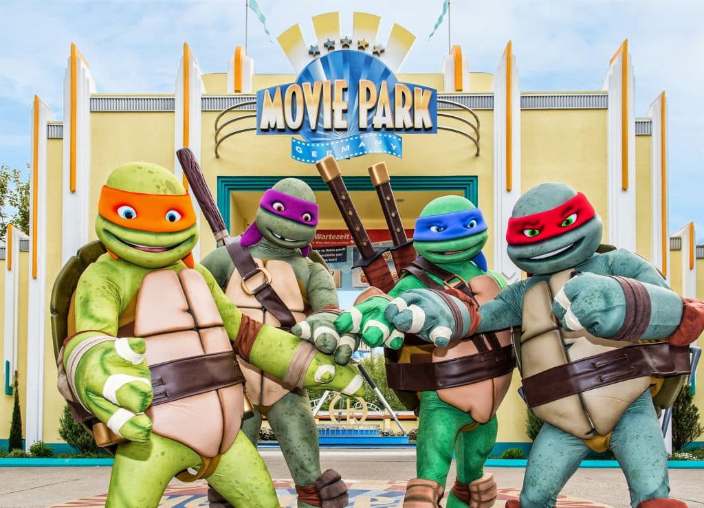 Teenage Mutant Ninja Turtles in Movie Park Germany in Bottrop, Duitsland