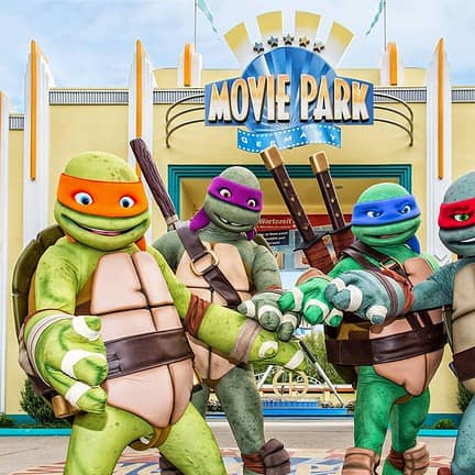 Teenage Mutant Ninja Turtles in Movie Park Germany in Bottrop, Duitsland