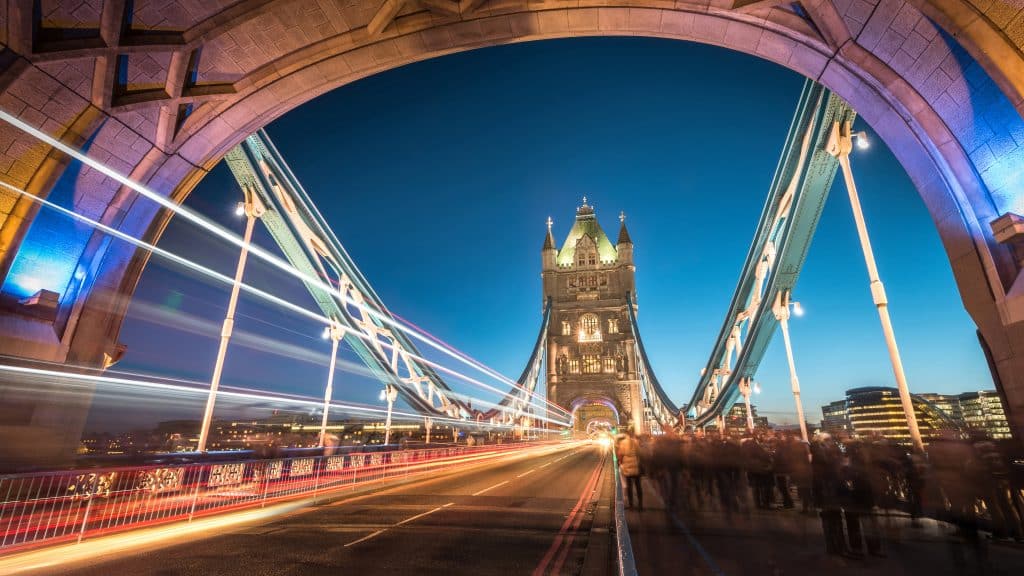 Tower Bridge in Londen, Engeland