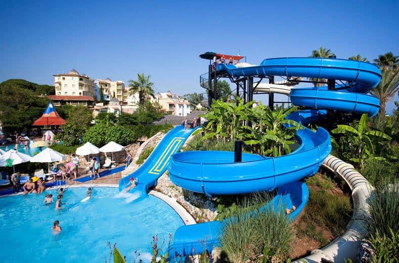 Glijbanen van Limak Arcadia Resort in Belek, Turkije