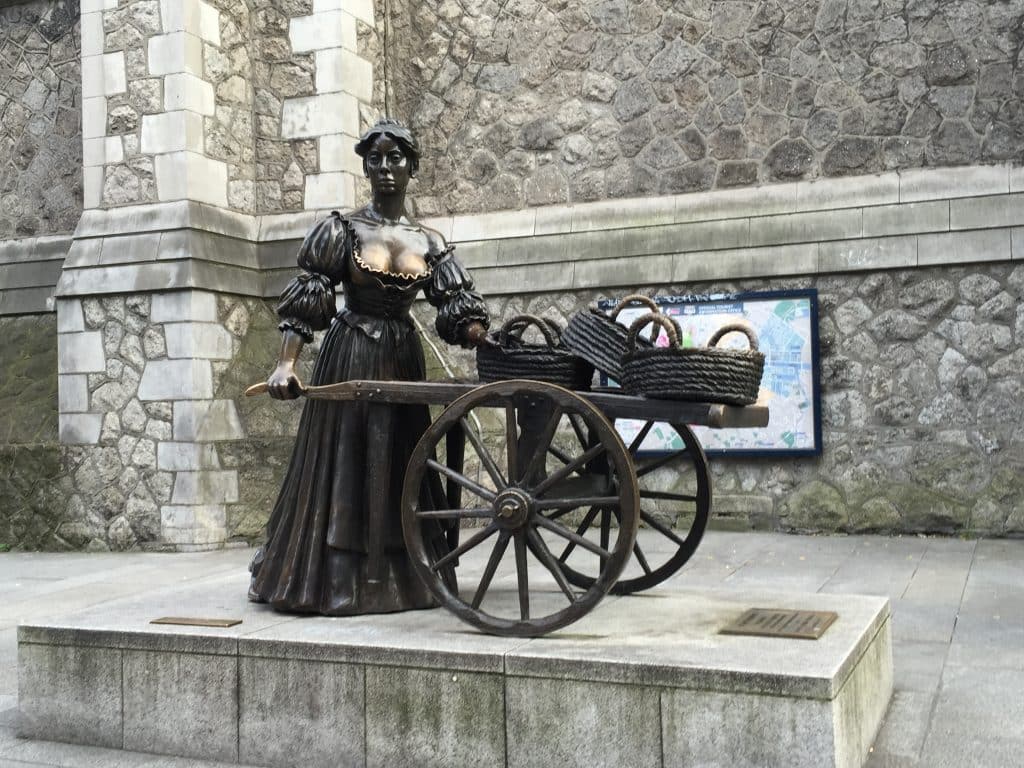 Molly Malone in Dublin, Ierland