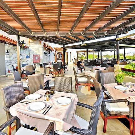 Restaurant van Hotel Gaia Garden in Lambi, Kos