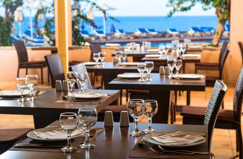 Restaurant van Silva Beach Resort in Chersonissos, Kreta