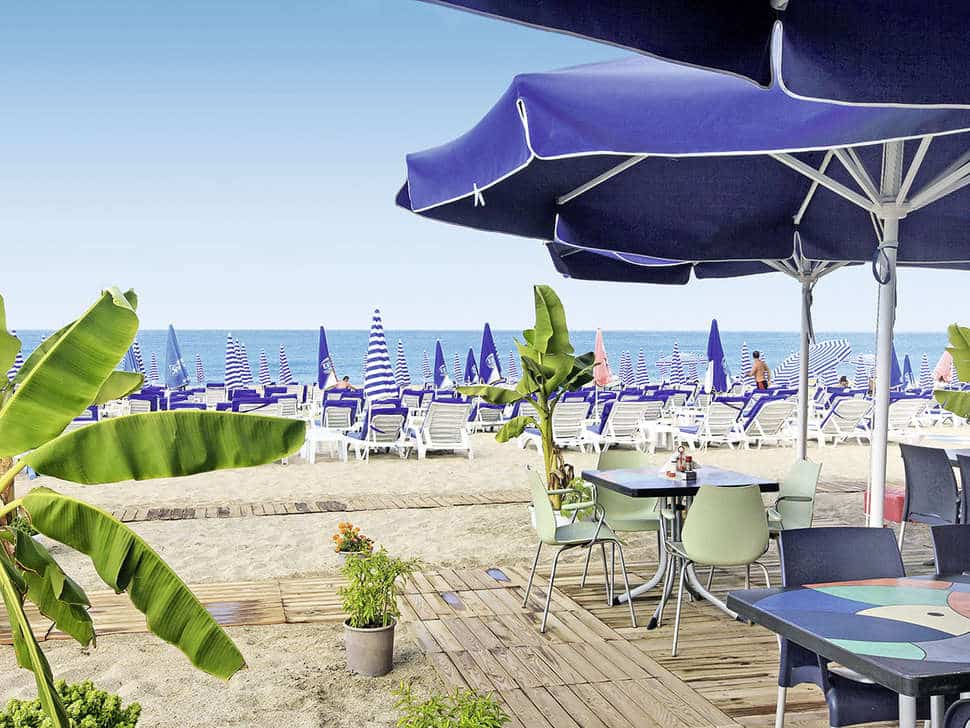 Strand van TAC Premier Hotel & Spa in Alanya, Turkije