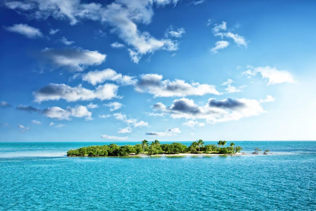 Tropisch eiland in Key West, Florida, Verenigde Staten
