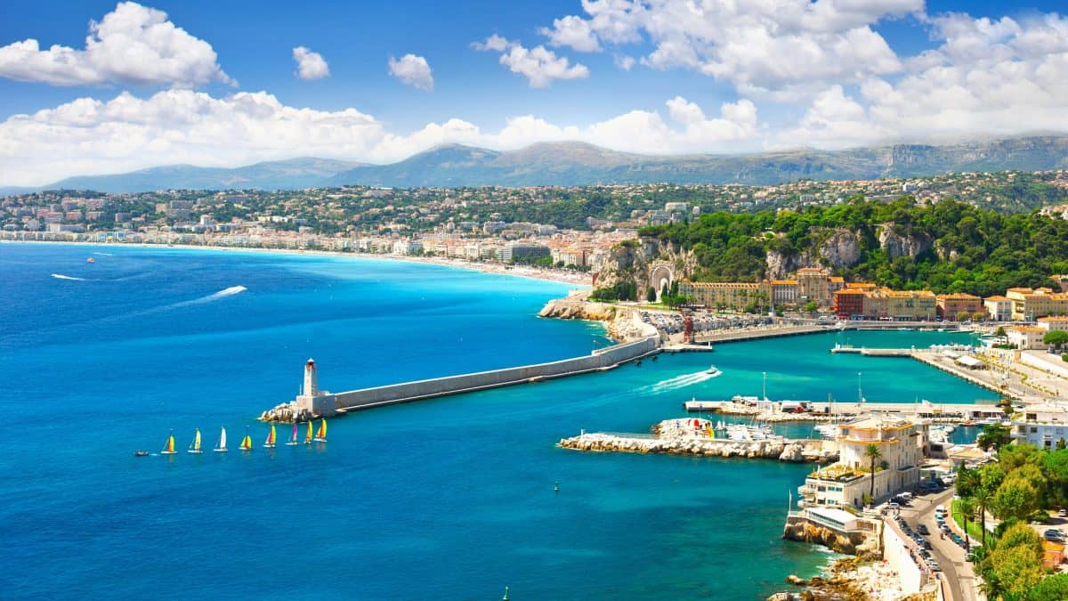 Uitzicht over Nice, Frankrijk