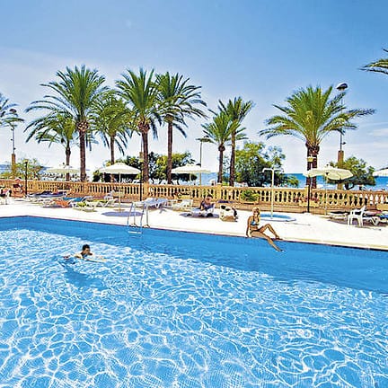 Zwembad van Allsun Pil-lari Playa in Playa de palma, Mallorca