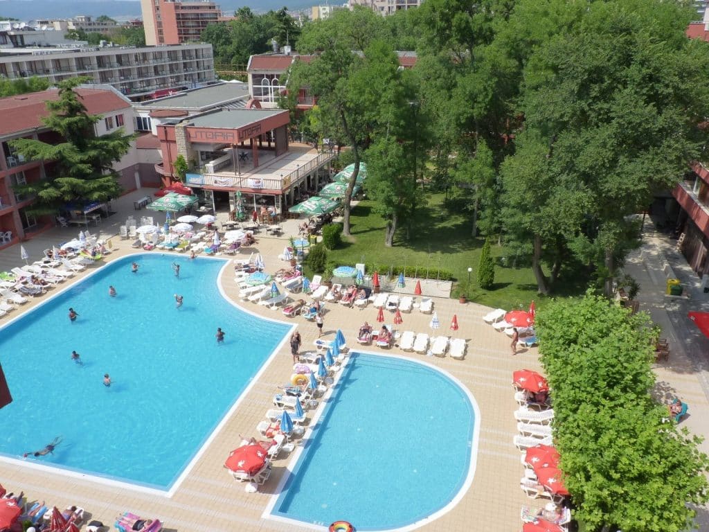 Zwembad Appartementencomplex Zornitsa in Sunny Beach, Bulgarije