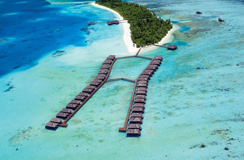 Bungalows in zee van Medhufushi Island Resort in Medhufushi, Malediven