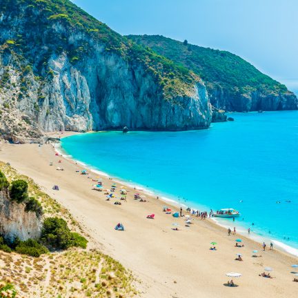 Milos beach op Corfu
