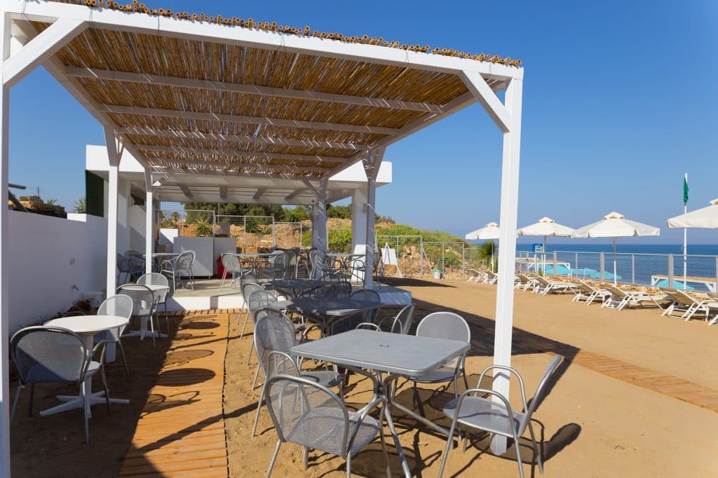Strand van Hotel Rethymno Mare Royal Resort in Rethymnon, Kreta