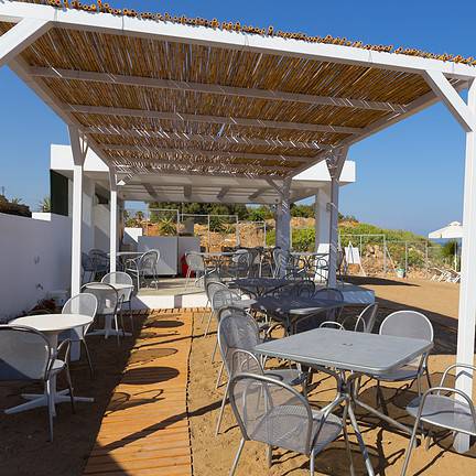 Strand van Hotel Rethymno Mare Royal Resort in Rethymnon, Kreta