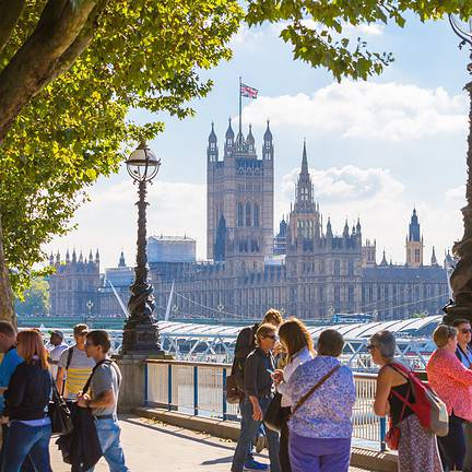 Toeristen in Londen, Verenigd Koninkrijk