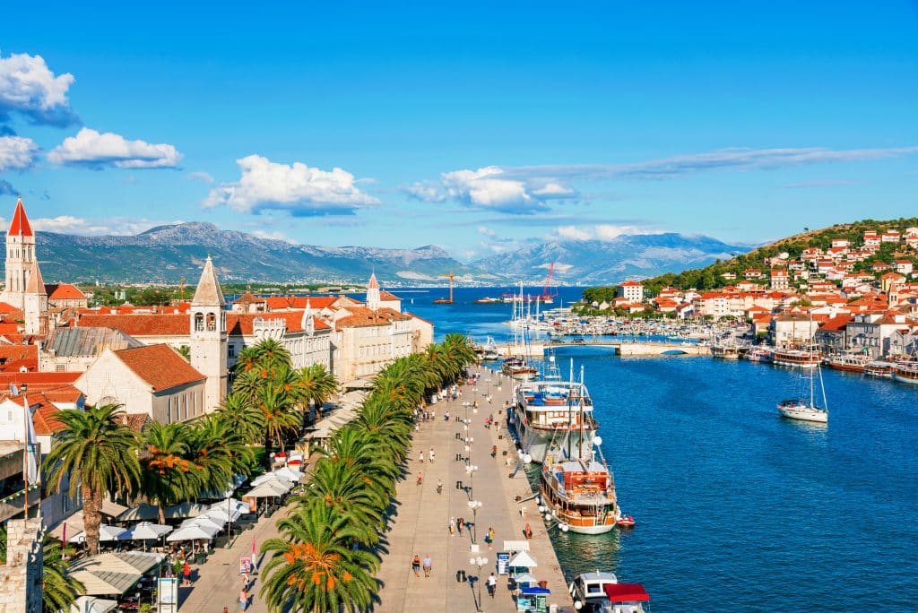 Uitzicht over Trogir, Kroatië