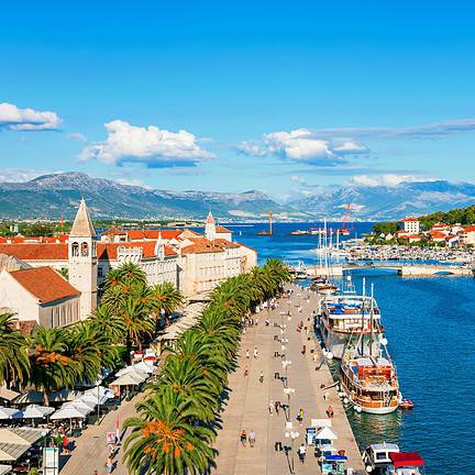 Uitzicht over Trogir, Kroatië