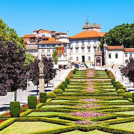 Middeleeuws Guimaraes in Portugal
